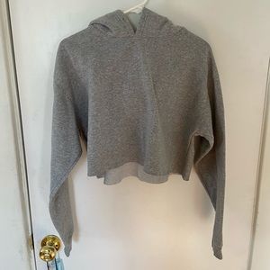 URBAN OUTFITTERS cropped gray hoodie